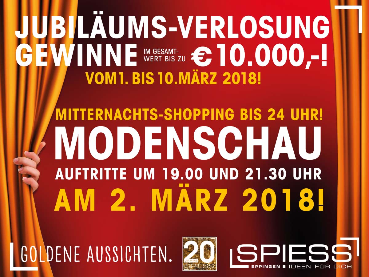 20 Jahre SPIESS Modehaus Eppingen- Modenschau